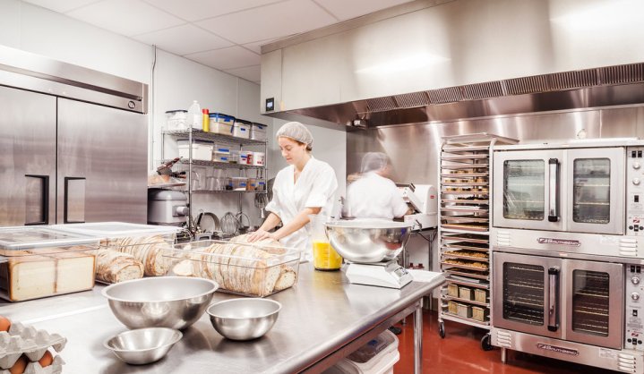 Counters in cloud kitchen