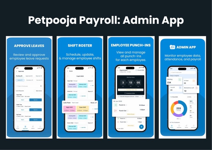 image of "petpooja payroll admin app"